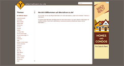 Desktop Screenshot of alternativen-zu.de