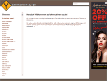 Tablet Screenshot of alternativen-zu.de